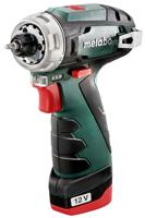 Metabo POWERMAXX BS BASIC 600984500 Accu-schroefboormachine 12 V 2.0 Ah Li-ion Incl. 2 accus, Incl. lader, Incl. koffer - thumbnail