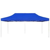 Partytent professioneel inklapbaar 6x3 m aluminium blauw - thumbnail