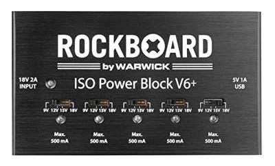 RockBoard ISO Power Block V6+ multi-voeding voor effectpedalen