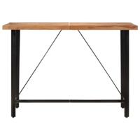 Bartafel 150x70x107 cm massief acaciahout en ijzer - thumbnail