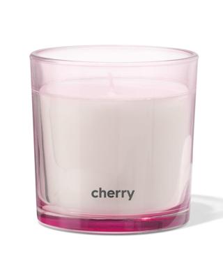 HEMA Geurkaars in glas ⌀10x10cm cherry (lichtroze)
