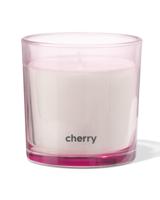 HEMA Geurkaars in glas ⌀10x10cm cherry (lichtroze) - thumbnail