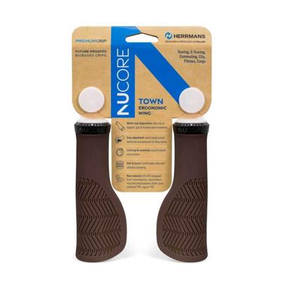 Sturmeyarcher Herrmans handvatset nucore town wave 130/130mm bruin