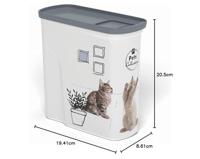 Curver PetLife Voedercontainer 2 kg droogvoercontainer voor katten voorraadcontainer voor dierenvoeding 20,5 x 8,6 x 19,40 cm - thumbnail