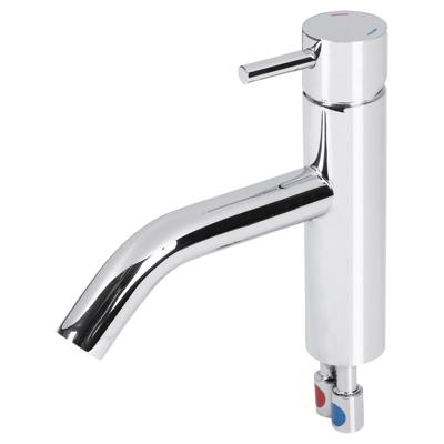 Differnz kraan gebogen koud/warm chroom