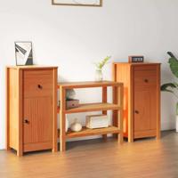Dressoir 2 pcs Wasbruin 39 x 34,5 x 80 cm Massief grenenhout - thumbnail