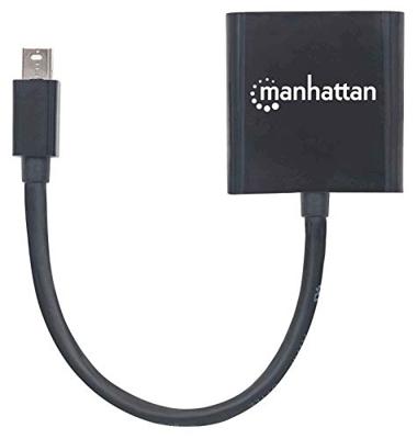 Manhattan 152549 Actieve Mini DisplayPort Mannelijke naar DVI-I Dual Link Female Vrouwelijke Zwart
