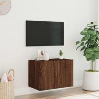 Tv-wandmeubel met LED-verlichting 60x35x41 cm bruineikenkleurig - thumbnail