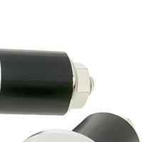 Vicma Handlebar plugs 17.5 mm silver, 656pl - thumbnail