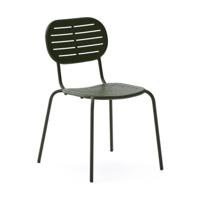 Kave Home Tuinstoel 'Brai' Staal, kleur Donkergroen - thumbnail