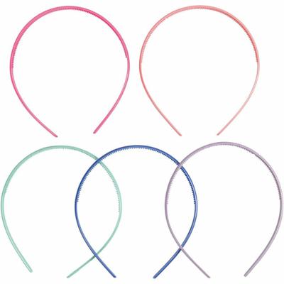 Creativ Company Haarbanden, b: 8 mm, diverse kleuren, 5 stuk/ 1 doos