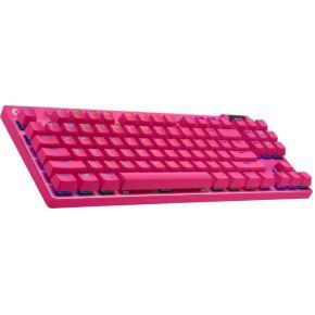 Logitech G PRO X TKL toetsenbord RF-draadloos + Bluetooth QWERTY US International Magenta Logitech G PRO X TKL toetsenbord RF-draadloos + Bluetooth QWERTY US International Magenta