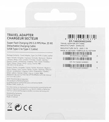 Samsung EP-TA800 25W snellader wit