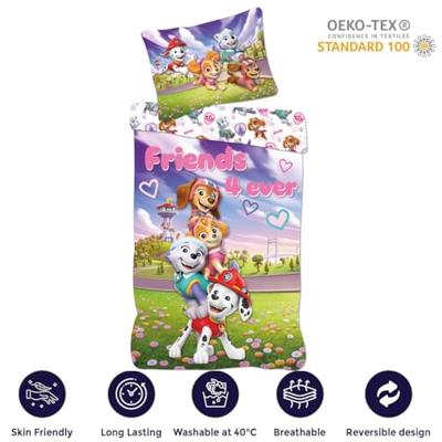 Paw Patrol Friends peuterdekbedovertrek - 100 x 135 cm Paw Patrol Friends peuterdekbedovertrek - 100 x 135 cm