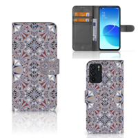 OPPO Reno6 5G | Bookcase | Flower Tiles - thumbnail