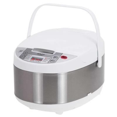 Adler AD 6420 Multicooker 6 in 1 - 3,25 l zilver, wit