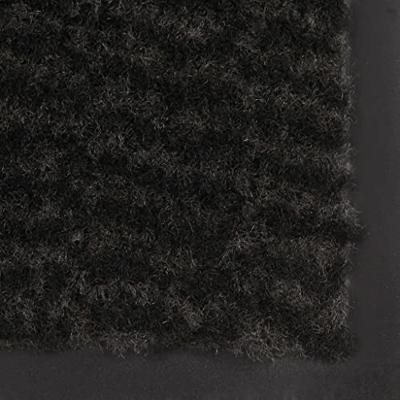 VidaXL Deurmat getuft 60x180 cm zwart