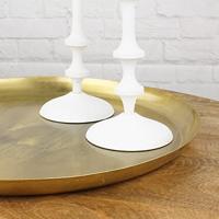 Onderbord Luca L oud goud metaal - thumbnail