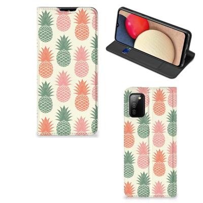Samsung Galaxy M02s | A02s | Flip Style Cover | Ananas