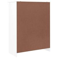 Schoenenkast ALTA 77x35x96 cm massief grenenhout wit - thumbnail