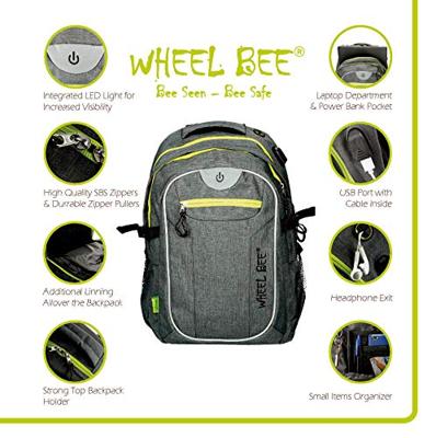 Wheel Bee Revolution Kinderrugzak, 46 cm, 30 liter, Grijs - 950022