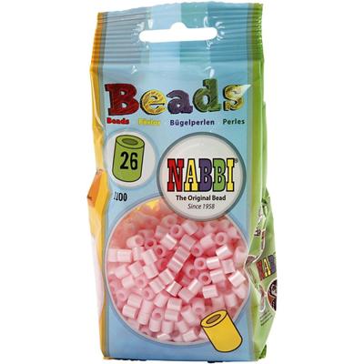 Creotime strijkkralen roze parelmoer 1100 stuks