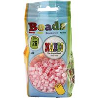 NABBI Strijkkralen, afm 5x5 mm, gatgrootte 2,5 mm, medium, roze parelmoer (32259), 1100 stuk/ 1 doos - thumbnail