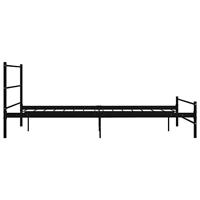 Bedframe metaal zwart 120x200 cm - thumbnail