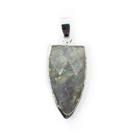 Labradoriet Hanger Speervorm (30 mm) - thumbnail
