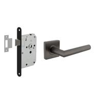Intersteel Compleet deurklinksetBastian vierkant antraciet - 0029.174798 - thumbnail