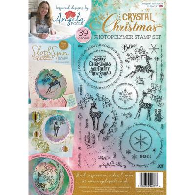 Creative Expressions Angela poole • photopolymer stamp set crystal christmas a4