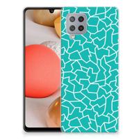 Samsung Galaxy A42 | Hoesje maken | Cracks Blue - thumbnail