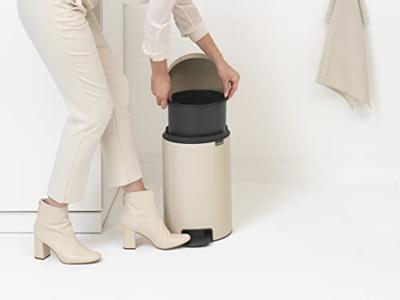 Brabantia pedaalemmer Newlcon 12 liter soft beige