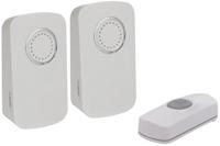 Draadloze deurbel op batterijen 2 ontvangers en 1 drukknop Velleman - Velleman - thumbnail