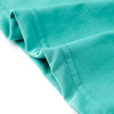 Kindershirt met korte mouwen 104 donkermintkleurig Kindershirt met korte mouwen 104 donkermintkleurig