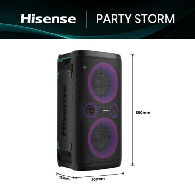 Hisense PARTY STORM Zwart 300 W Bluetooth luidspreker