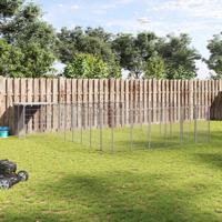 Hondenkennel 15,73 m² staal zilverkleurig - thumbnail