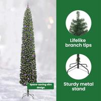 VidaXL Kunstkerstboom groen 300 cm pvc en staal en kunststof - thumbnail