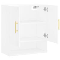 Wandkast 60x31x70 cm bewerkt hout wit - thumbnail