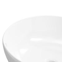 VidaXL Wasbak 44x17 cm rond keramiek wit - thumbnail