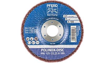 PFERD TOOLS 44692262 Polinox vliesslijpschijf PNL Ø 125 mm asgat-Ø 22,23 mm A 180 voor fijnslijpen & finish 125 mm 5 stuk(s)