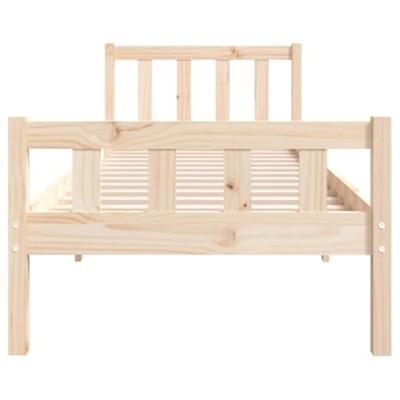 Bedframe massief hout 90x190 cm