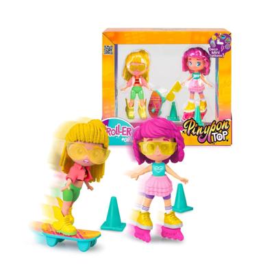 Pinypon top roller girls set met tattoos