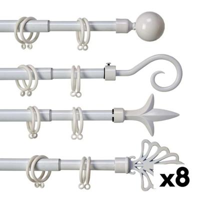 Stang voor Gordijnen Gift Decor Uitschuifbaar 170 - 320 cm (8 Stuks)