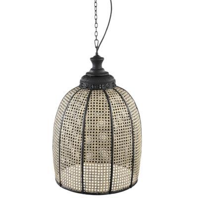 PTMD hanglamp bayu zwart/beige 60 cm | 2 stuks