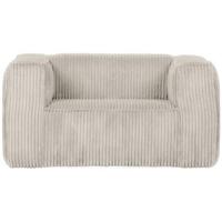 WOOOD Fauteuil 'Bean' Rib, kleur Naturel - thumbnail