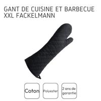 Fackelmann BBQ hitte bestendig ovenwant zwart 48 cm XXL - thumbnail
