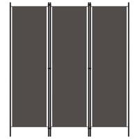 Kamerscherm met 3 panelen 150x180 cm antraciet - thumbnail