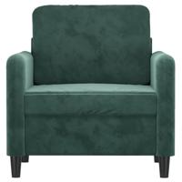 Fauteuil 60 cm fluweel donkergroen - thumbnail