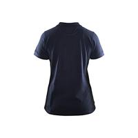 Blåkläder Dames poloshirt piqué 33901050 | Donker marineblauw/Zwart | Maat L - 7330509646564 - thumbnail